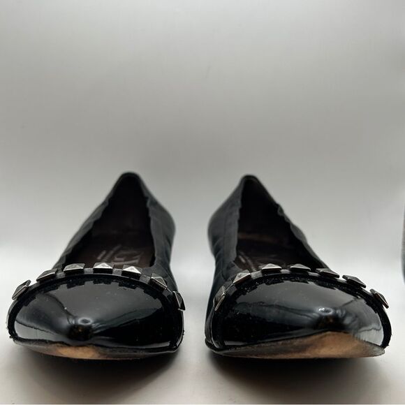 AGL ladies Leather shoes 40 Us 10 black rockstud Pumps capsule modern minimalist - Picture 4 of 14